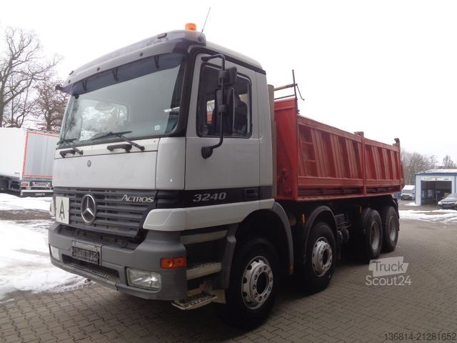 Camion benne MERCEDES-BENZ Actros 3240 8x4 Blatt Meiller 3-S-Kipper