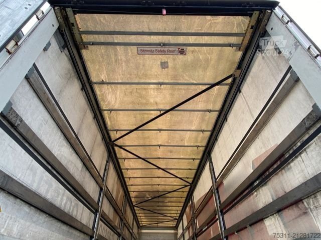 Auflieger mit Pritsche & Plane SCHMITZ CARGOBULL SCB S3T| Bordwand mit Schiebeplane*1.Hand*Edscha