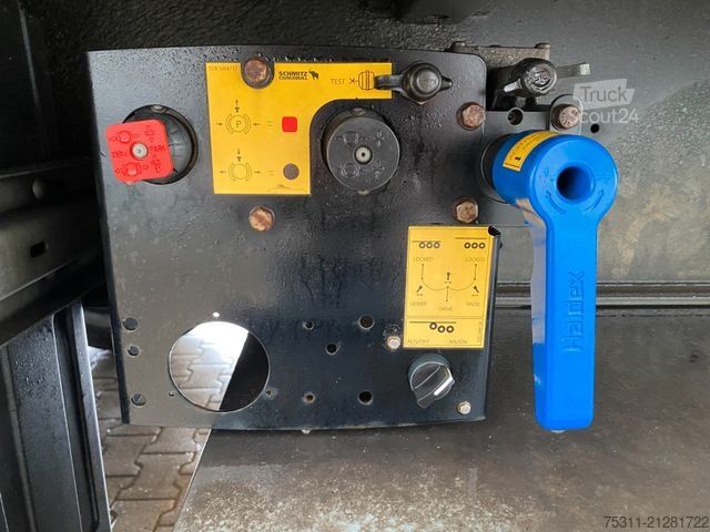 Auflieger mit Pritsche & Plane SCHMITZ CARGOBULL SCB S3T| Bordwand mit Schiebeplane*1.Hand*Edscha