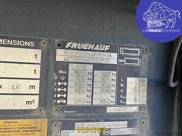 Bâches coulissantes Fruehauf PLSC