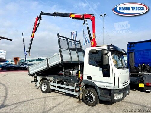 Tipper truck Iveco Eurocargo 80E17 gru con JIB