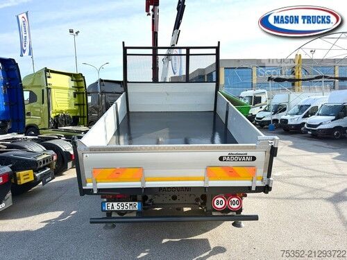 Tipper truck Iveco Eurocargo 80E17 gru con JIB