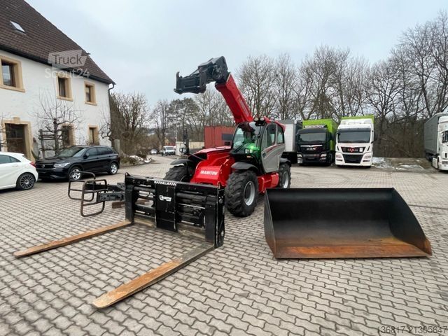 Teleskoplastare MANITOU MHT790 ST5 Schaufel+hydr. Gabel+Zange UVV Klima