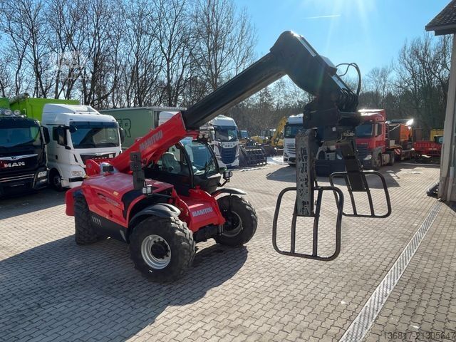 Teleskoplastare MANITOU MHT790 ST5 Schaufel+hydr. Gabel+Zange UVV Klima