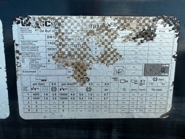 Semi-remorque De Buf BM 12-36-2SPR w/ Belt Theam TSR15 / Beton