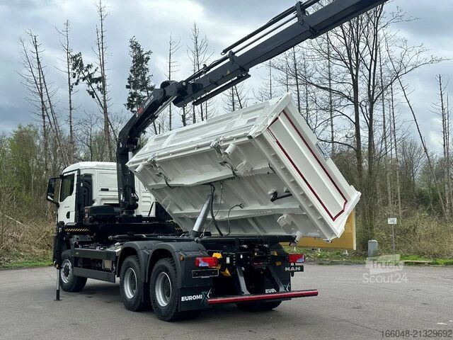 Nosturilla varustettu kippivaunu MAN TGS 33.440 MAN TGS 33.440 6x6 /3-Seiten- Kipper...