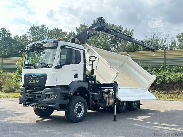Sklápěč s jeřábem MAN TGS 28.440 MAN TGS 28.440 6x4-4/3-Seiten- Kippe...