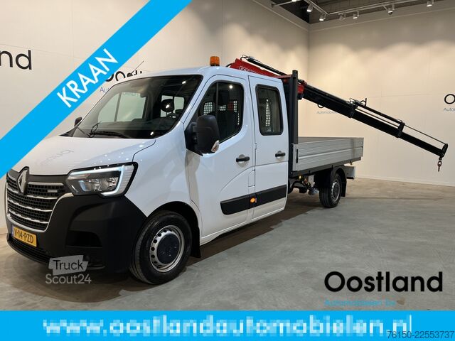 Platformas kravas automašīna ar celtni Renault Master 2.3 dCi 145 PK L3 Open Laadbak / Fassi K...