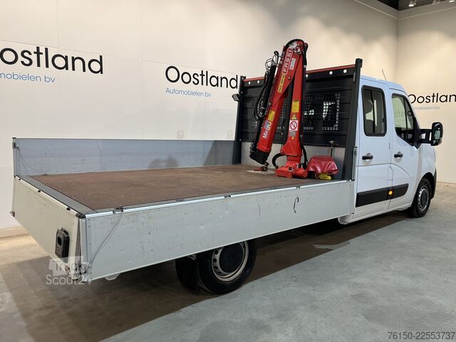 Platformas kravas automašīna ar celtni Renault Master 2.3 dCi 145 PK L3 Open Laadbak / Fassi K...