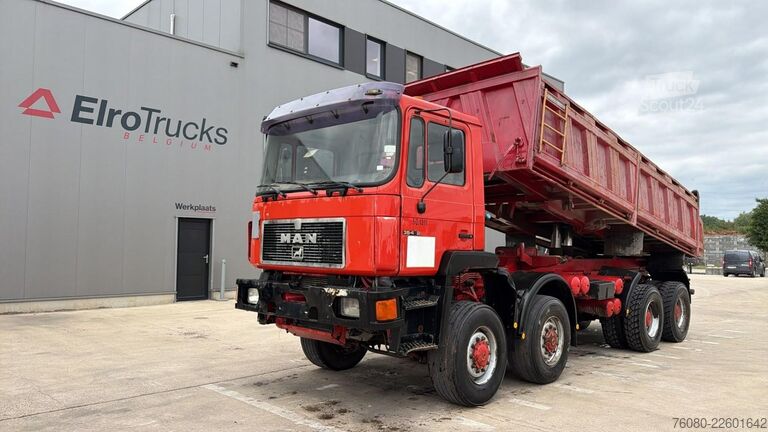 3-puoleinen kippauslaite MAN 35.402 (8X6 / 3 PONTS / LAMES / BIG AXLE / 6 CY...