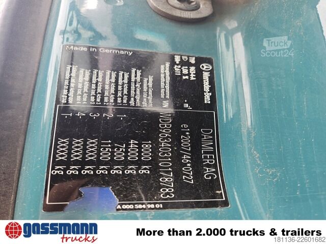 Standardni tegljač Mercedes-Benz Actros 1845 LS 4x2, Kipphydraulik