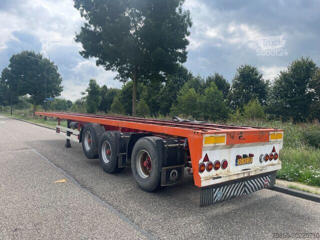Remorca platformei Netam-Fruehauf Platform Twistlocks /  Liftaxle / Steering / BP...