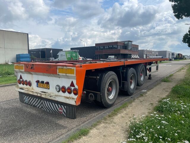 Remorca platformei Netam-Fruehauf Platform Twistlocks /  Liftaxle / Steering / BP...