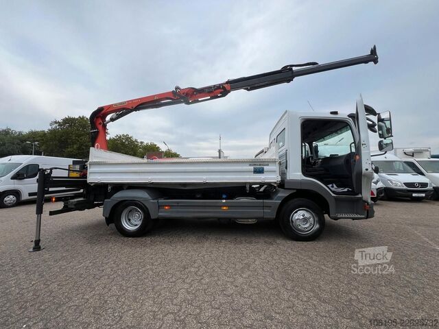 Трьохсторонній самоскид-фургон MERCEDES-BENZ Atego 818 Meiller Kipper Palfinger Kran