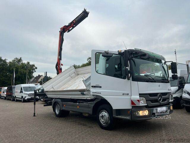 Трьохсторонній самоскид-фургон MERCEDES-BENZ Atego 818 Meiller Kipper Palfinger Kran