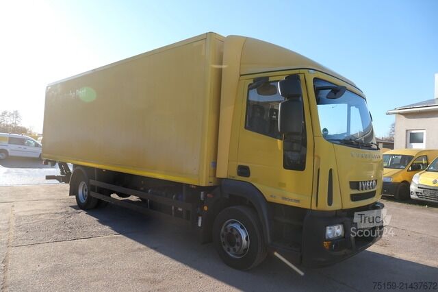 Camion caisson iveco EuroCargo ML 120 E28/P AHK LBW COC AUTOMATIK Koffer 7,00x2,44x1,98