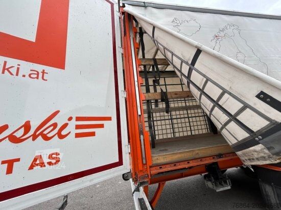 Brandalı açık yarı römork BERGER SAPL 24 LTN LIGHT, 5730 KG, 1A LIFT, 3A GELENKT