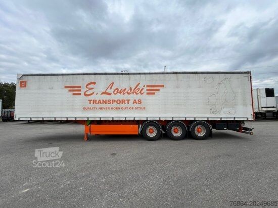 Brandalı açık yarı römork BERGER SAPL 24 LTN LIGHT, 5730 KG, 1A LIFT, 3A GELENKT