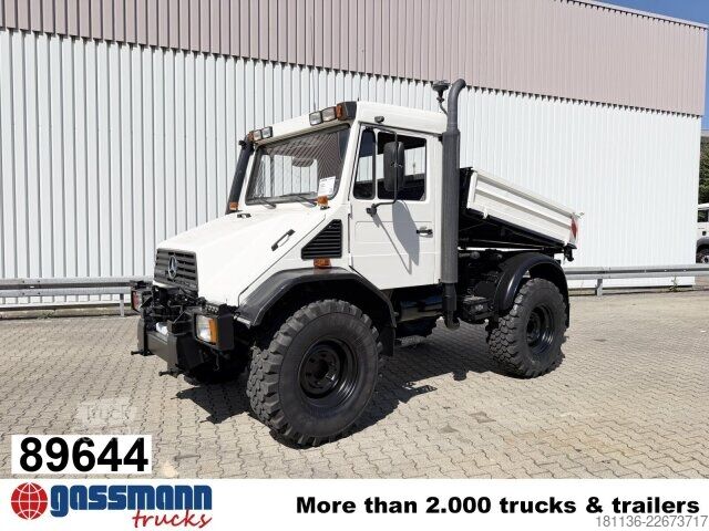 Camion à usage spécial Unimog U 130 4x4, Kipper, Zapfwelle vorne+hinten,