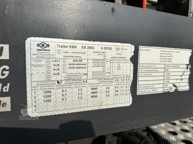 Billenős félpótkocsi  Reiling Glas Recycling / Palfinger PK 18000