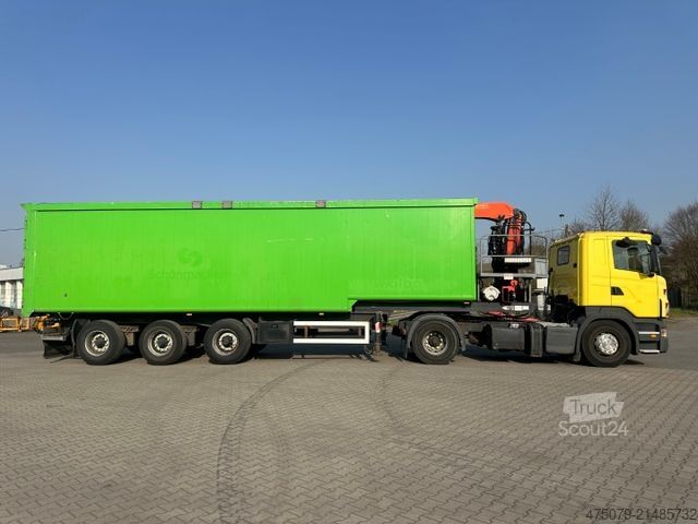 Standardowy ciągnik siodłowy SCANIA R 420 / Glas Recycling / Palfinger PK 18000