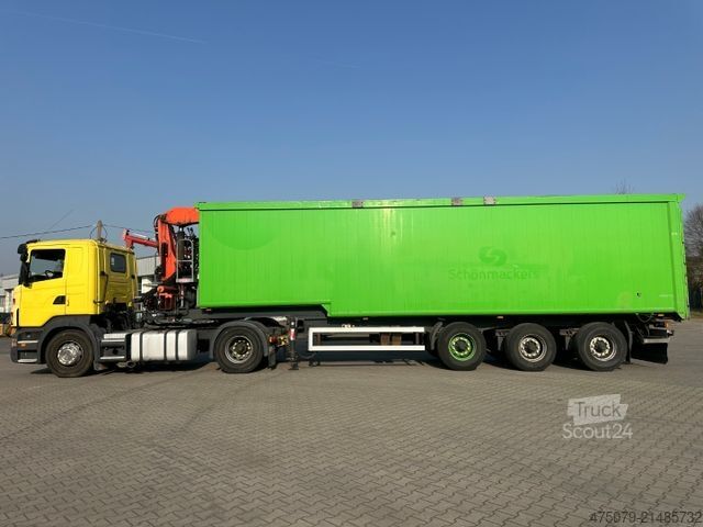 Standardowy ciągnik siodłowy SCANIA R 420 / Glas Recycling / Palfinger PK 18000