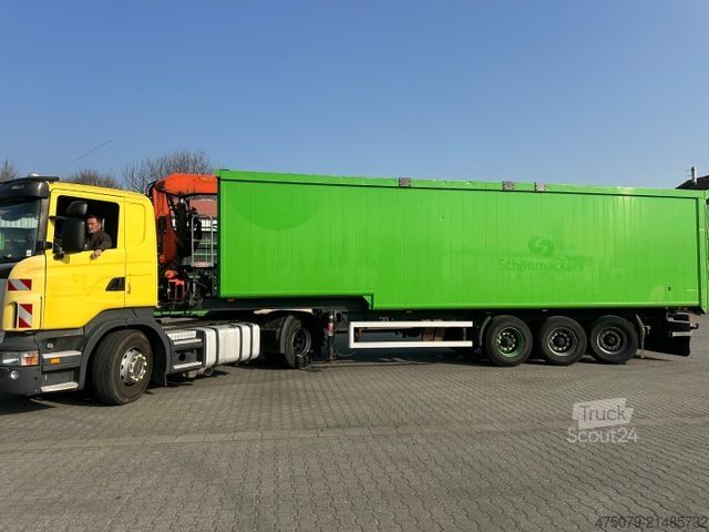 Standardowy ciągnik siodłowy SCANIA R 420 / Glas Recycling / Palfinger PK 18000