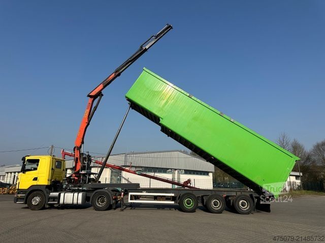Standardowy ciągnik siodłowy SCANIA R 420 / Glas Recycling / Palfinger PK 18000
