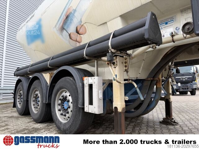 Silo sættevogn Feldbinder EUT 38.3-3, Liftachse, 3 Kammern, ca. 38.000l