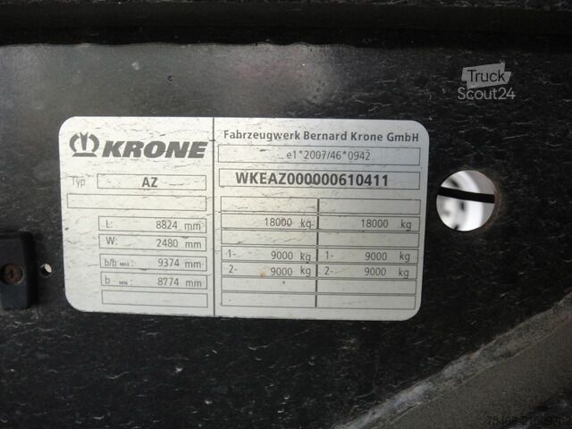 Cserélhető alvázas pótkocsi krone Wechselfahrgestell mit Wechselbrücke