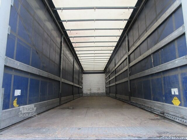 Auflieger mit Pritsche & Plane schmitz Cargobull SCS24/L, LBW ,Liftachse Edscha Palka