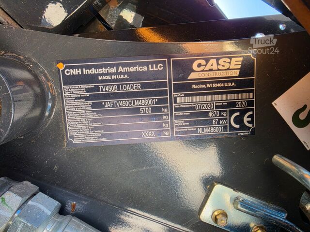 Kelio volas CASE TV 450B Kompaktlader Raupe Fräse Schild