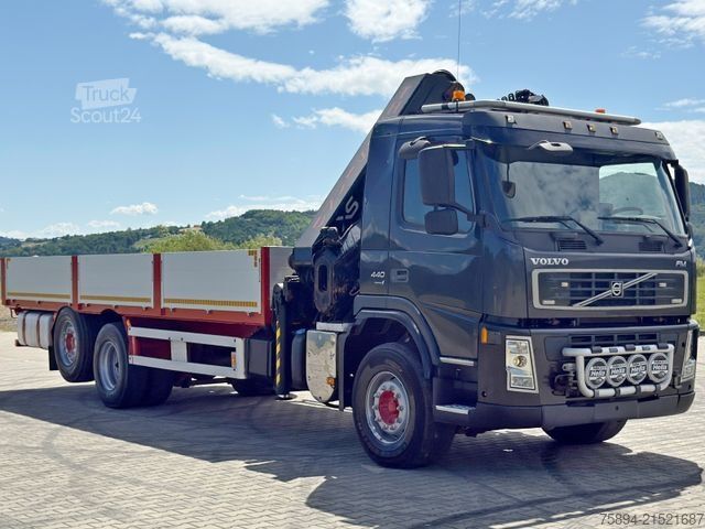 Γερανός τοποθετημένος σε φορτηγό VOLVO FM 440 * HIAB 288 E - 8 HIPRO/FUNK * TOPZUSTAND