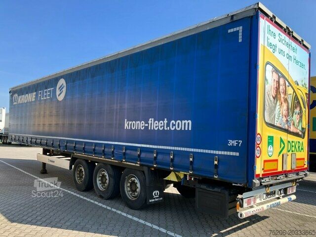 Semi-reboque aberto com lona Krone Profi Liner SDP 27 eLB4-CS