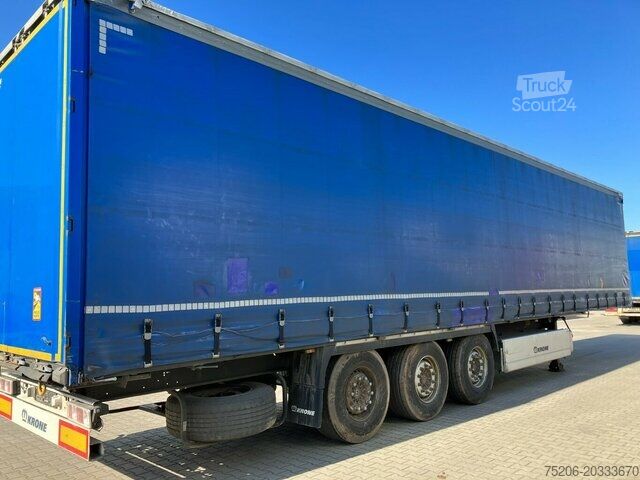 Semi-reboque aberto com lona Krone Profi Liner SDP 27 eLB4-CS
