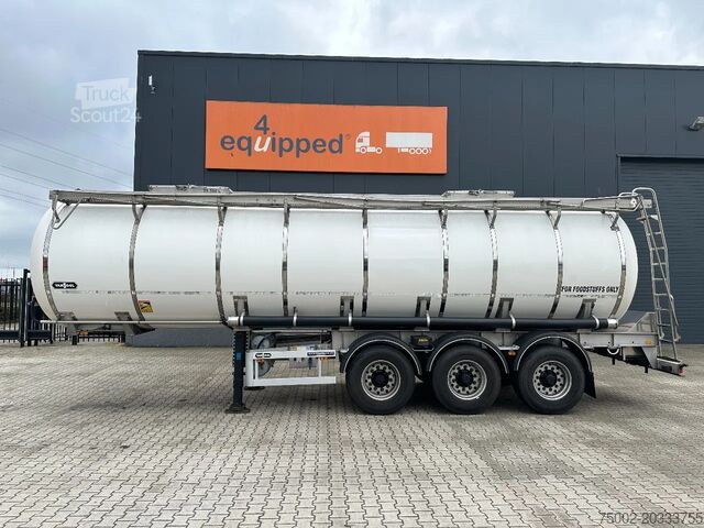 Autocisterna per alimenti Van Hool FOOD / RVS chassis / empty weight: 5.860kg / 29...