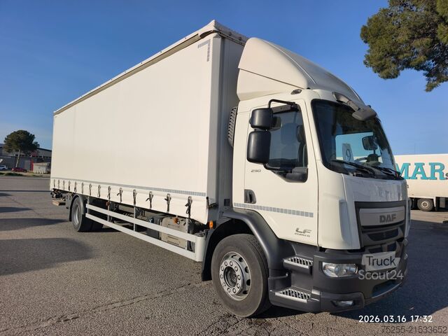 Autocarro con pianale e telone DAF 18.290 LF EURO 6