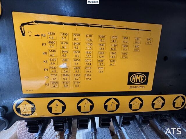 Machine de chargement et de déchargement HMF Hermeler Maschinenbau 2820K Crane