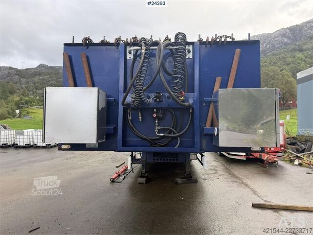 Zems iekrāvējs Istrail 3 akslet Low Loader Semi-Trailer with Hydraulic Ra