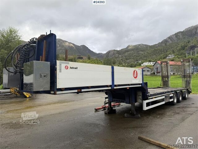 Zems iekrāvējs Istrail 3 akslet Low Loader Semi-Trailer with Hydraulic Ra