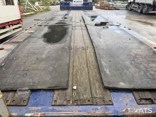 Zems iekrāvējs Istrail 3 akslet Low Loader Semi-Trailer with Hydraulic Ra