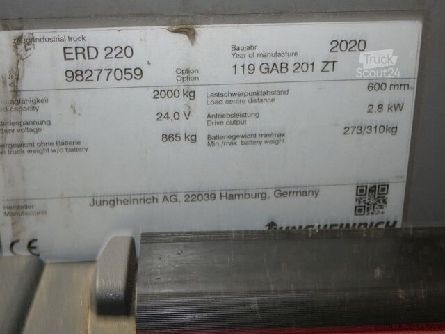 Handmatige stapelaar Jungheinrich ERD 220 - KPG 119 - 201 ZT