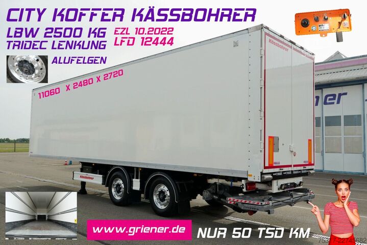 Фургон-полуприцеп KÄSSBOHRER XJ2 /CITY KOFFER/LBW 2500 kg /TRIDEC /BPW /ALU