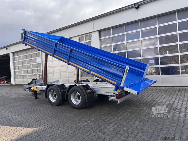 Rimorchio ribaltabile Möslein TTD 19 B  19 t Tandemkipper- Tieflader hydraulischer Klappe Breitbereifung