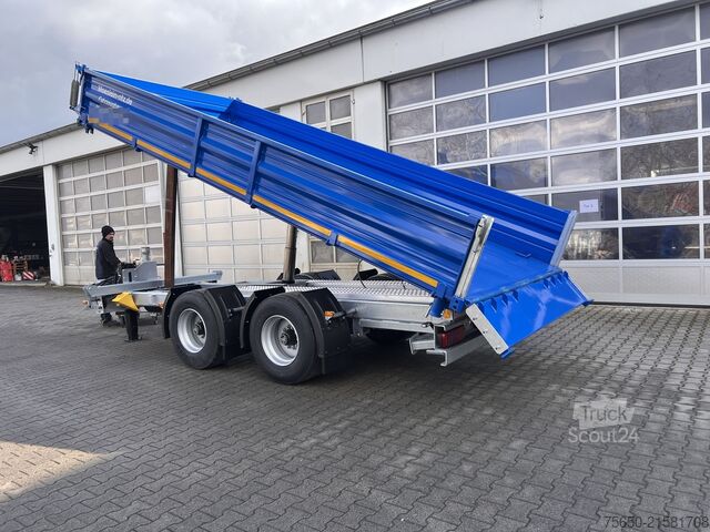 Rimorchio ribaltabile Möslein TTD 19 B  19 t Tandemkipper- Tieflader hydraulischer Klappe Breitbereifung