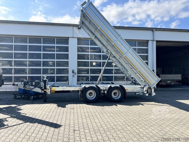 Rimorchio ribaltabile Möslein TTD 19 B  19 t Tandemkipper- Tieflader hydraulischer Klappe Breitbereifung