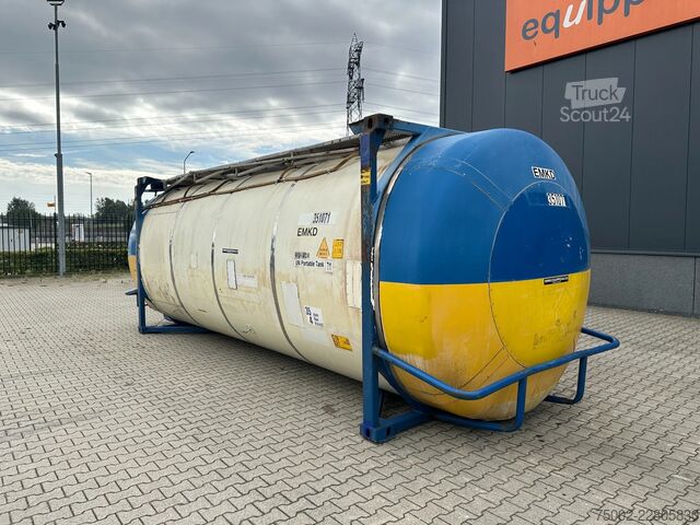Conteneur-citerne Van Hool 34.600L / 1-comp. + baffles / 20FT swapbody / U...