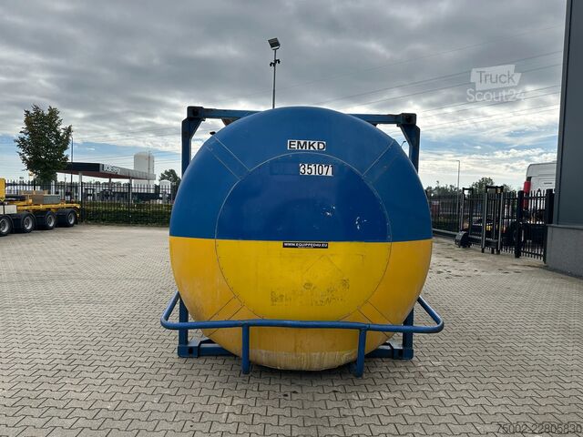 Conteneur-citerne Van Hool 34.600L / 1-comp. + baffles / 20FT swapbody / U...