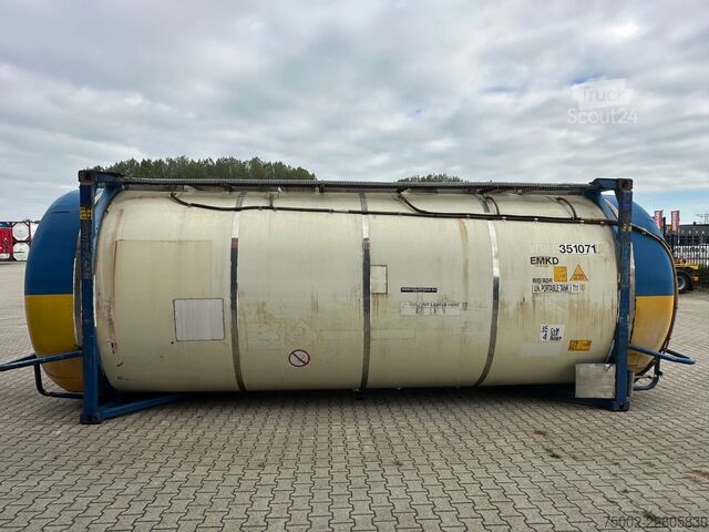 Conteneur-citerne Van Hool 34.600L / 1-comp. + baffles / 20FT swapbody / U...