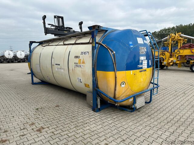Conteneur-citerne Van Hool 34.600L / 1-comp. + baffles / 20FT swapbody / U...